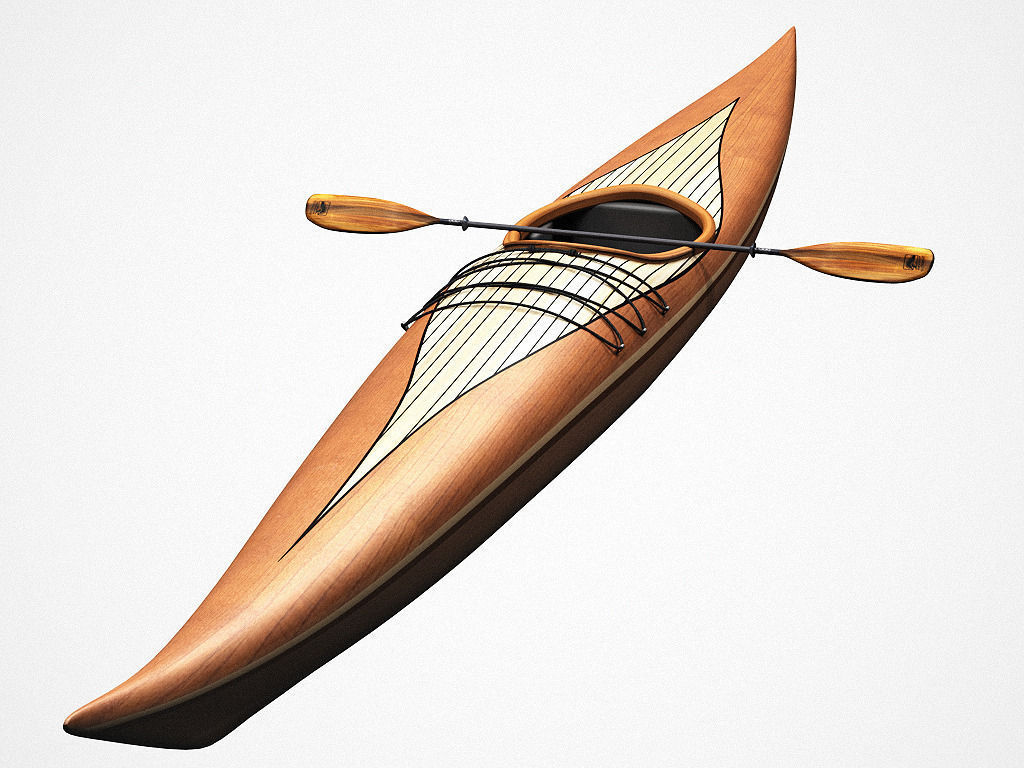 Guillemot kayak 3D model_2