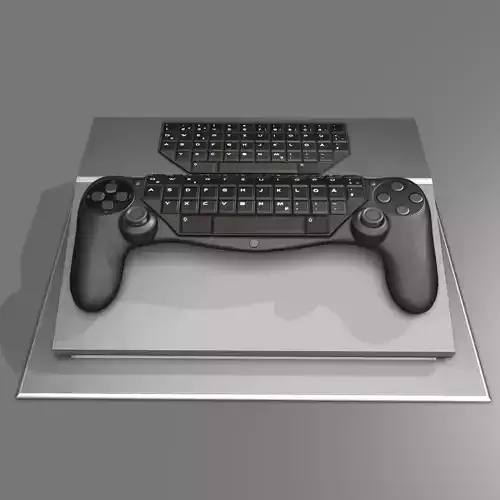 Gamepad Keyboard Hybrid idea Free 3D model