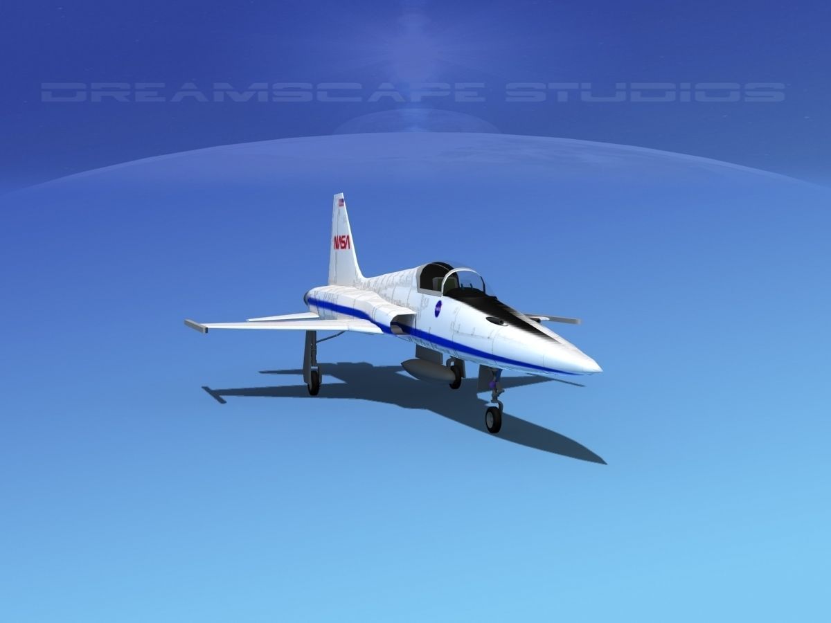 Northrop F-5E Tiger NASA 3D model_2