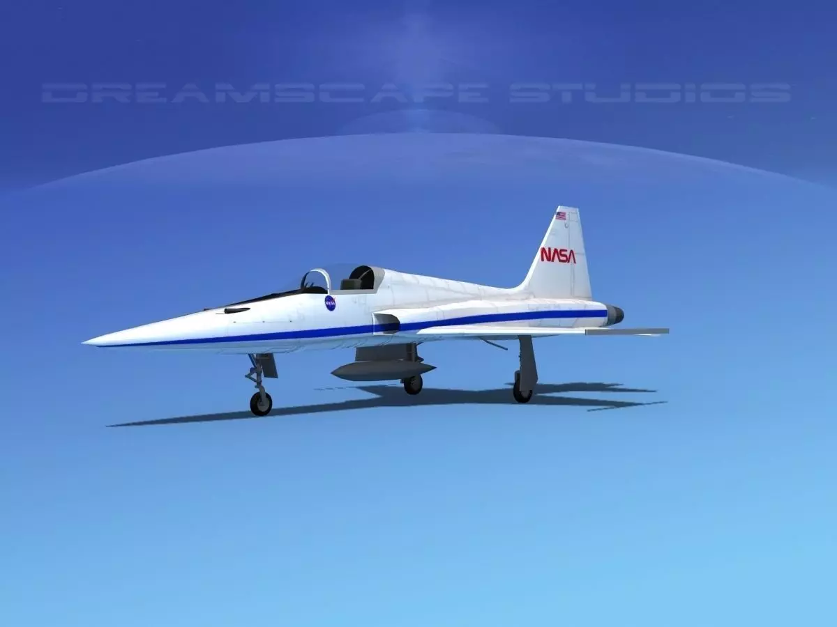 Northrop F-5E Tiger NASA 3D model_0