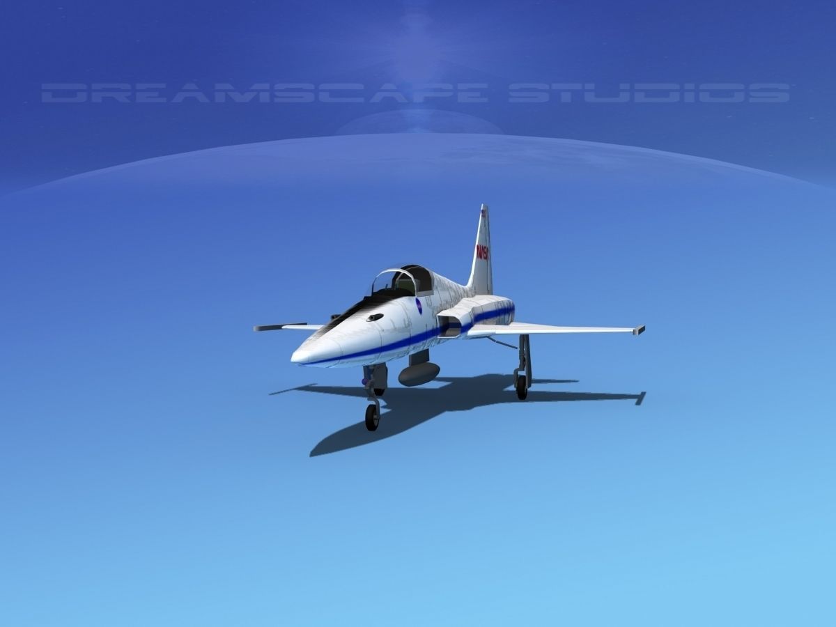 Northrop F-5E Tiger NASA 3D model_1