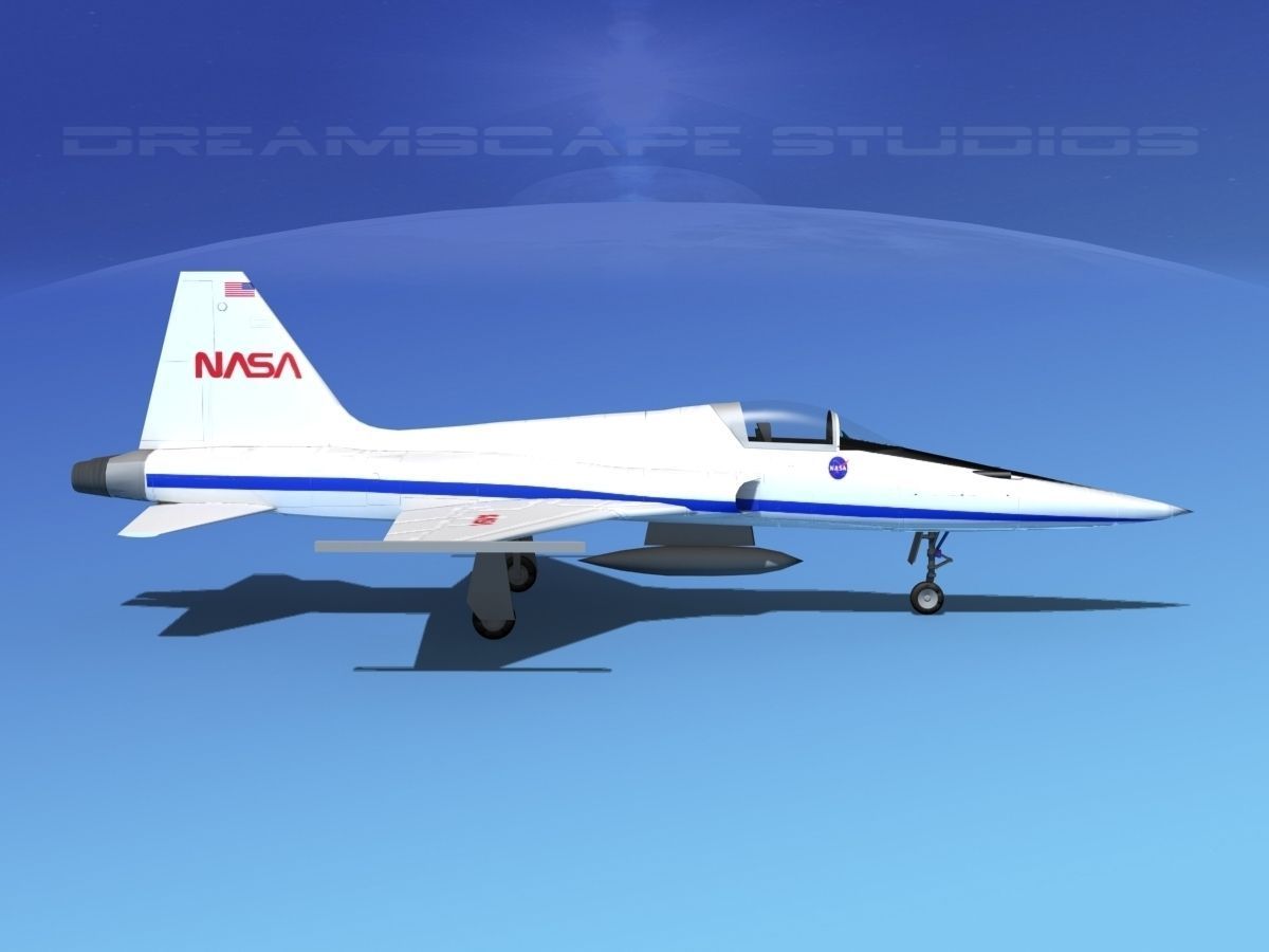 Northrop F-5E Tiger NASA 3D model_4