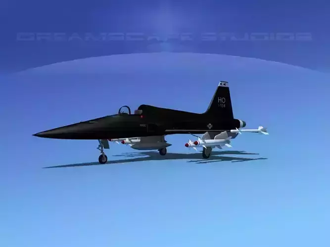 Northrop F-5E Tiger V01 USAF 3D model