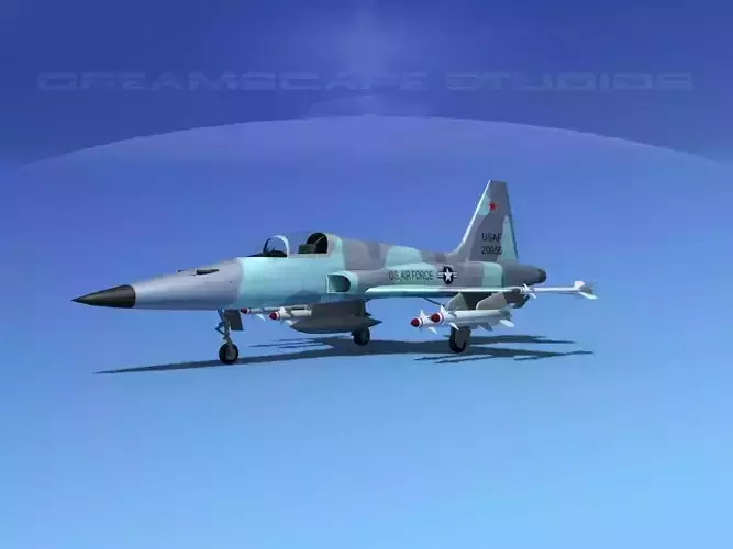 Northrop F-5E Tiger V06 USAF 3D model