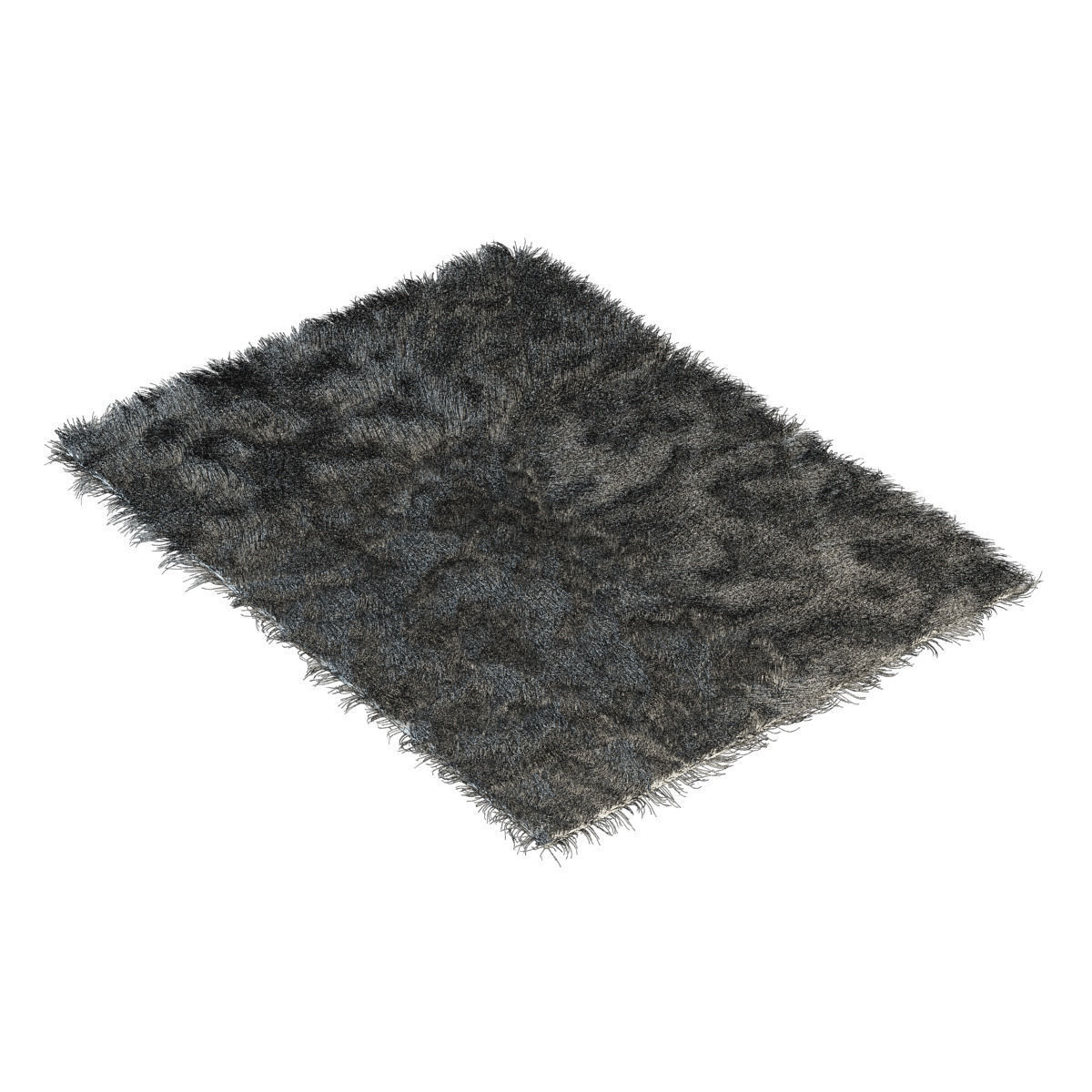 Carpet fur rug 3D model_8
