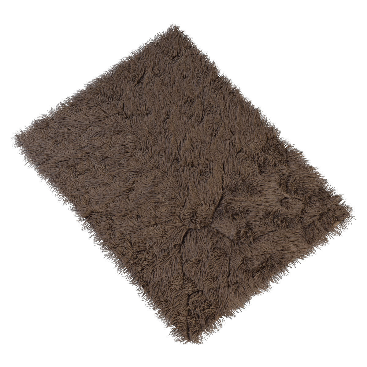 Carpet fur rug 3D model_4