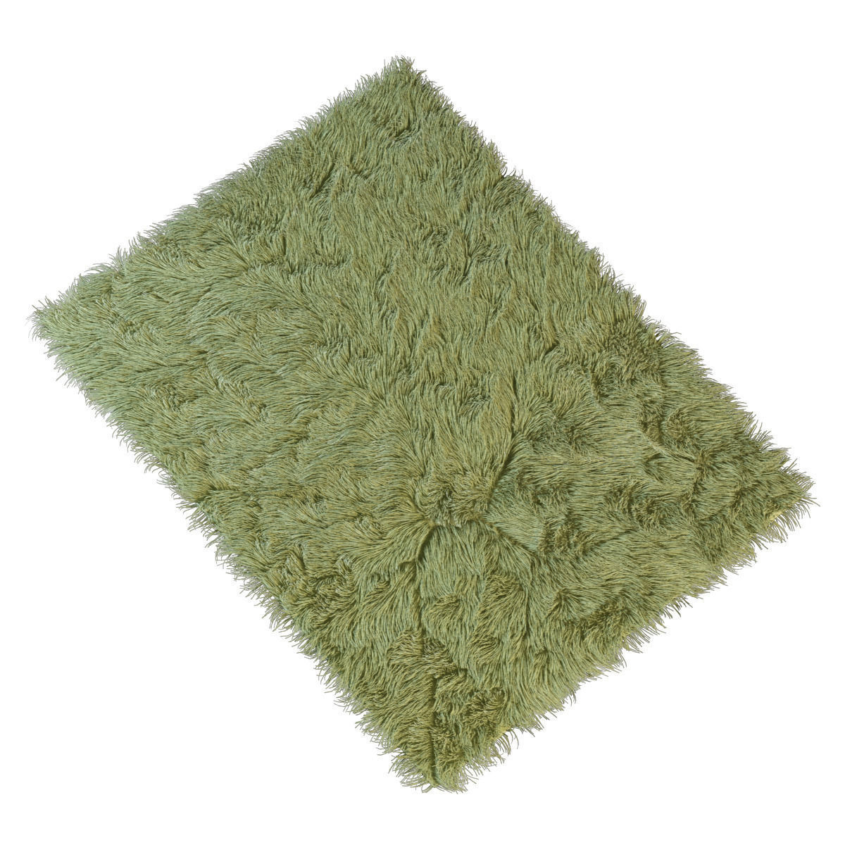 Carpet fur rug 3D model_3