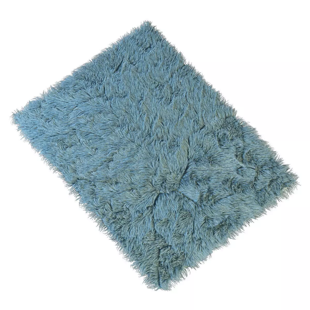 Carpet fur rug 3D model_0