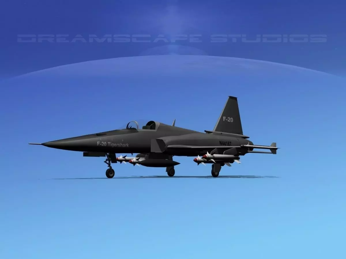 Northrop F-20 Tigershark V01 3D model