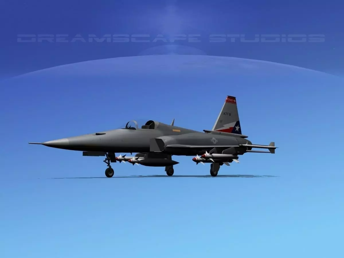 Northrop F-20 Tigershark V07 3D model