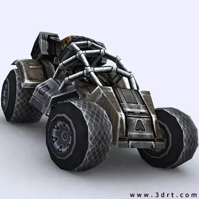 3DRT - Sci - Fi Forces - Jeep 4 Low-poly 3D model