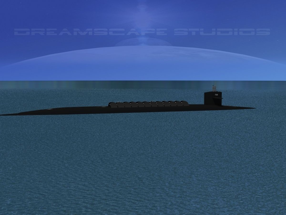 Ohio Class USS Henry M Jackson SSBN-730 3D model_2