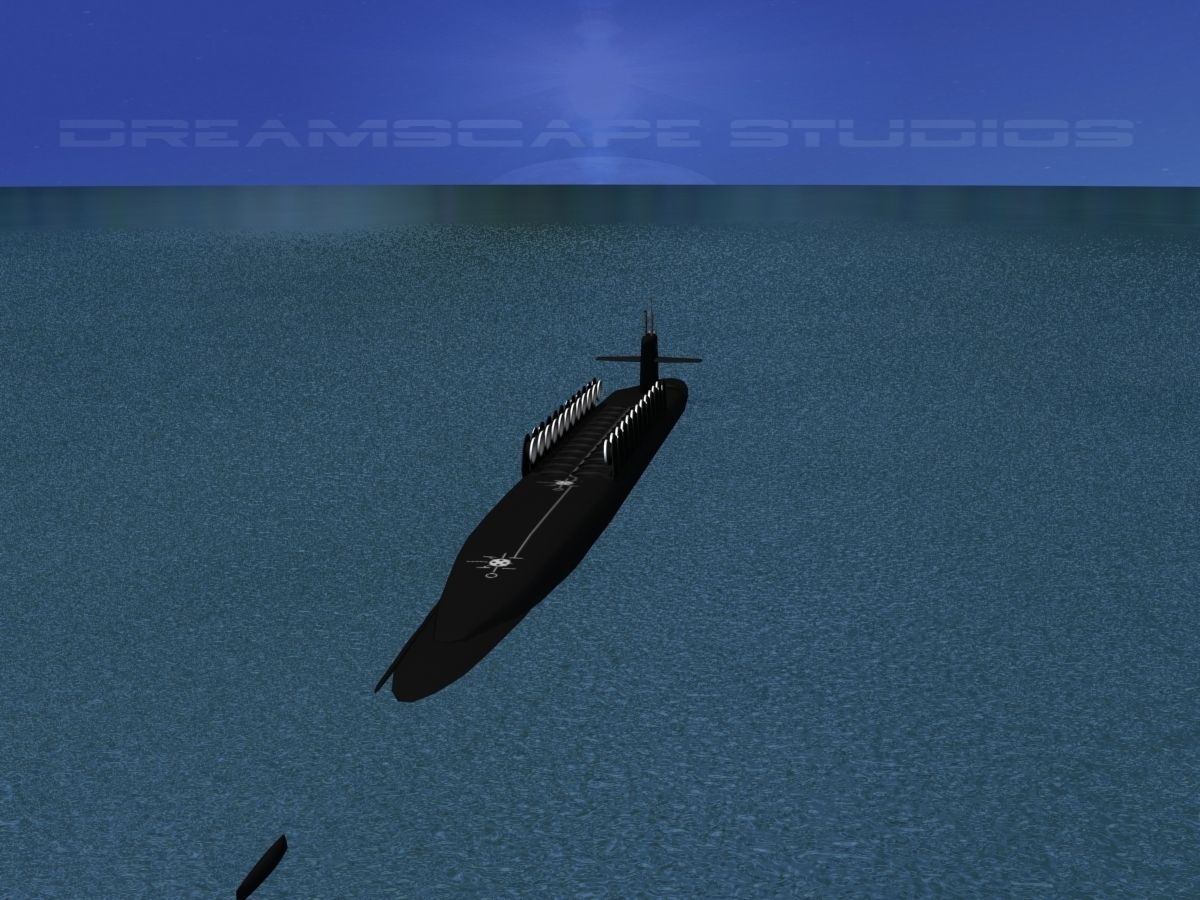 Ohio Class USS Henry M Jackson SSBN-730 3D model_4