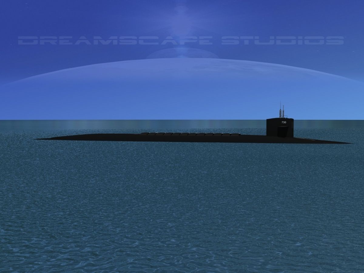 Ohio Class USS Henry M Jackson SSBN-730 3D model_1