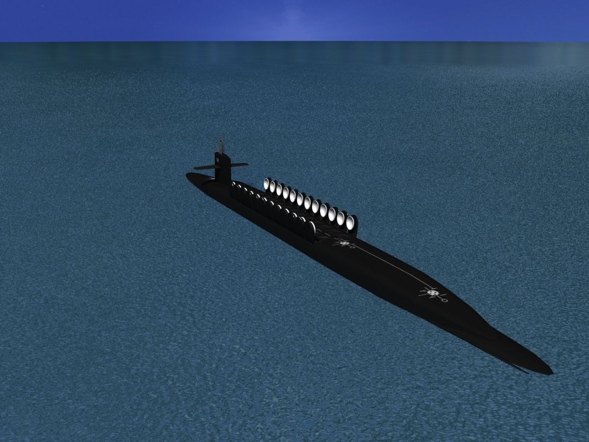 Ohio Class USS Henry M Jackson SSBN-730 3D model_5