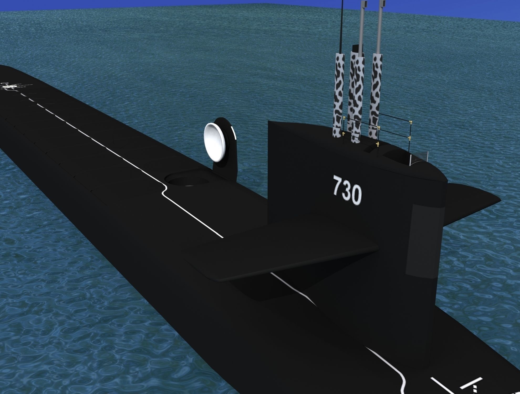 Ohio Class USS Henry M Jackson SSBN-730 3D model_14
