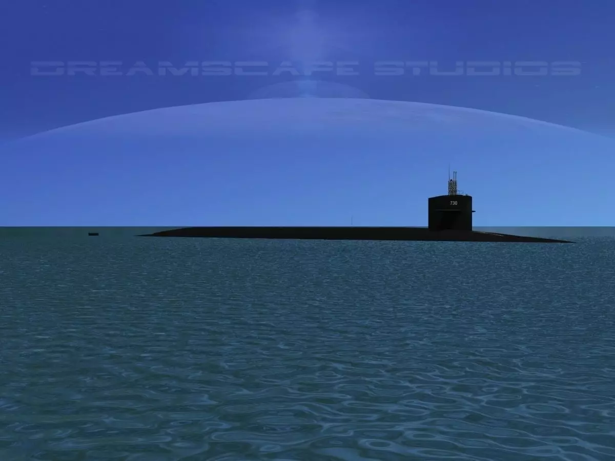Ohio Class USS Henry M Jackson SSBN-730 3D model_0
