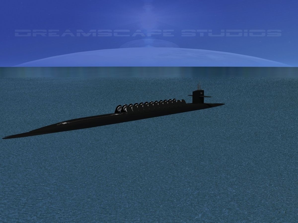 Ohio Class USS Henry M Jackson SSBN-730 3D model_3