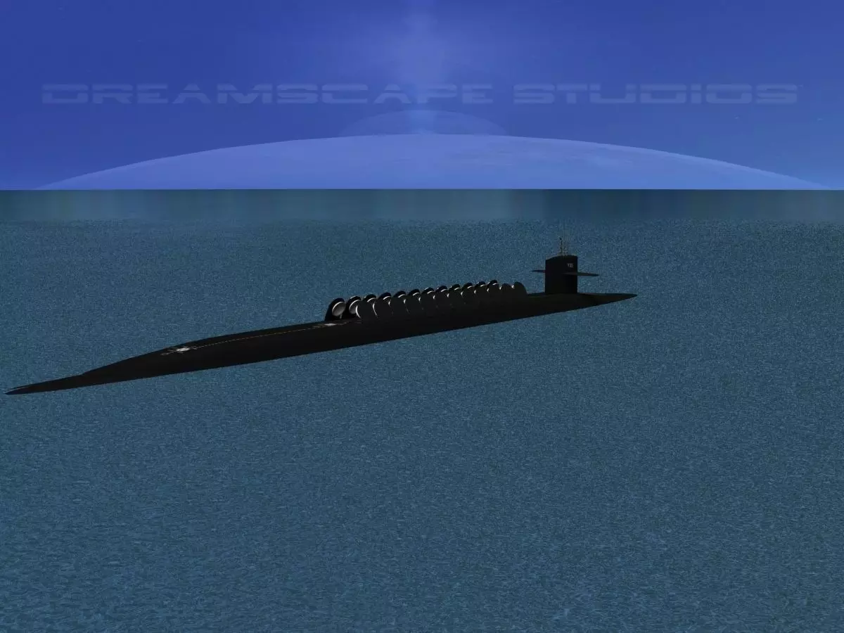 Ohio Class USS Pennsylvania SSBN-735 3D model