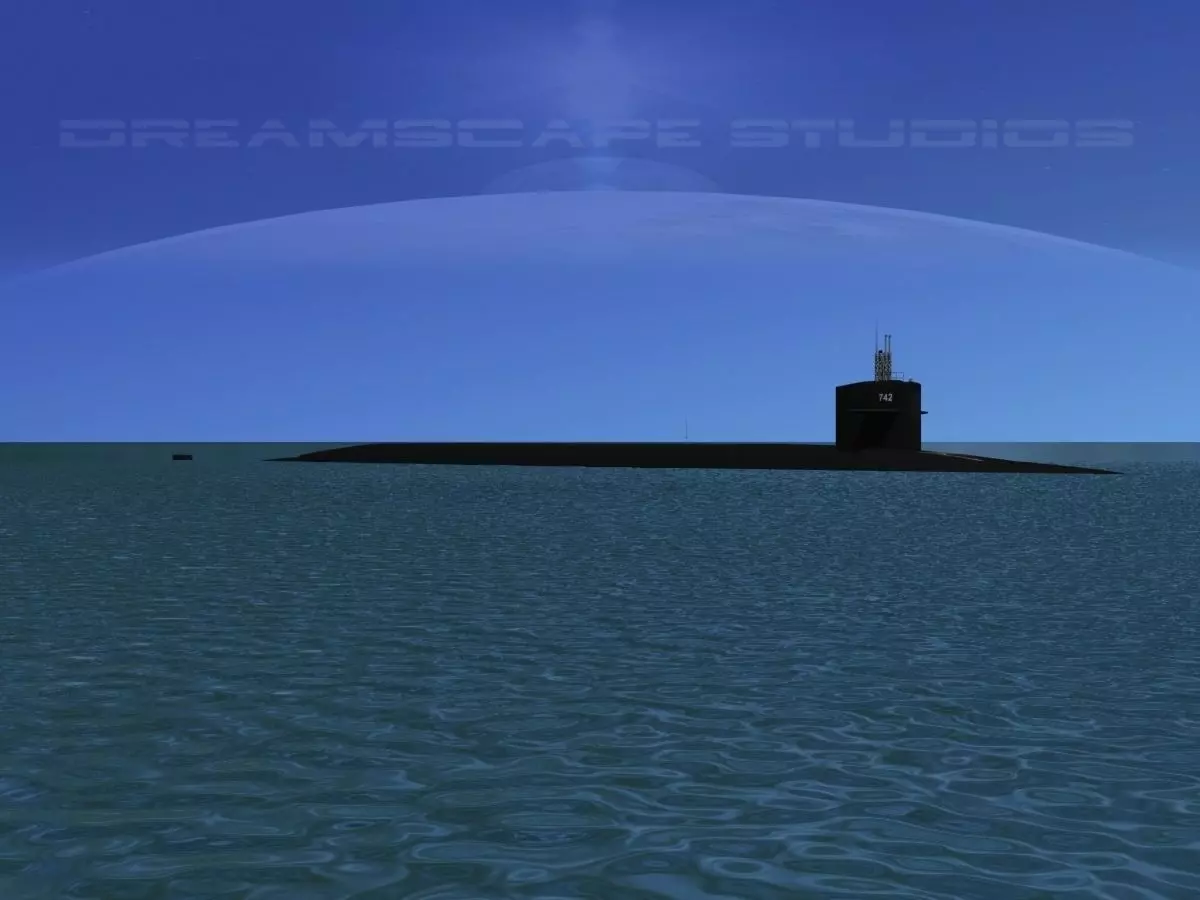 Ohio Class USS Wyoming SSBN-742 3D model