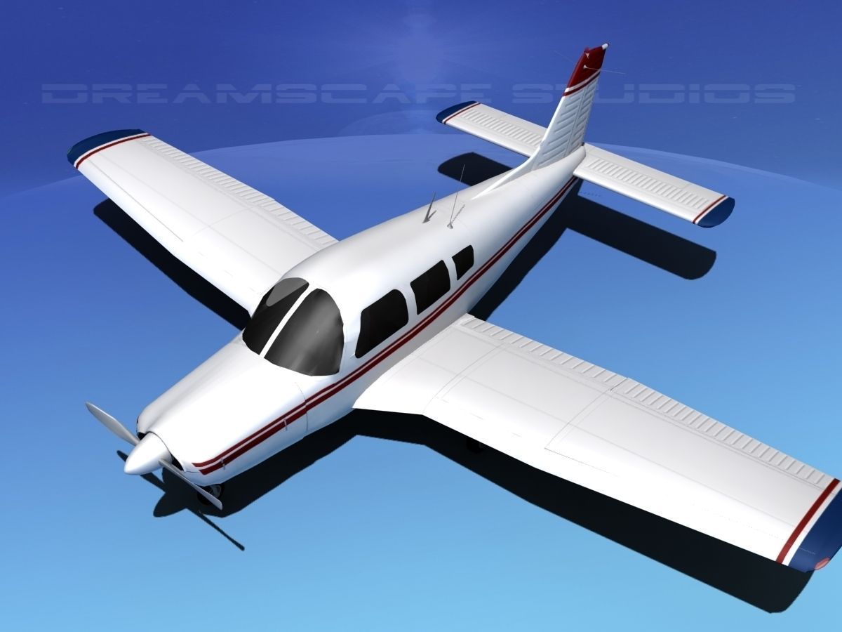 Piper Warrior II 3D model_10