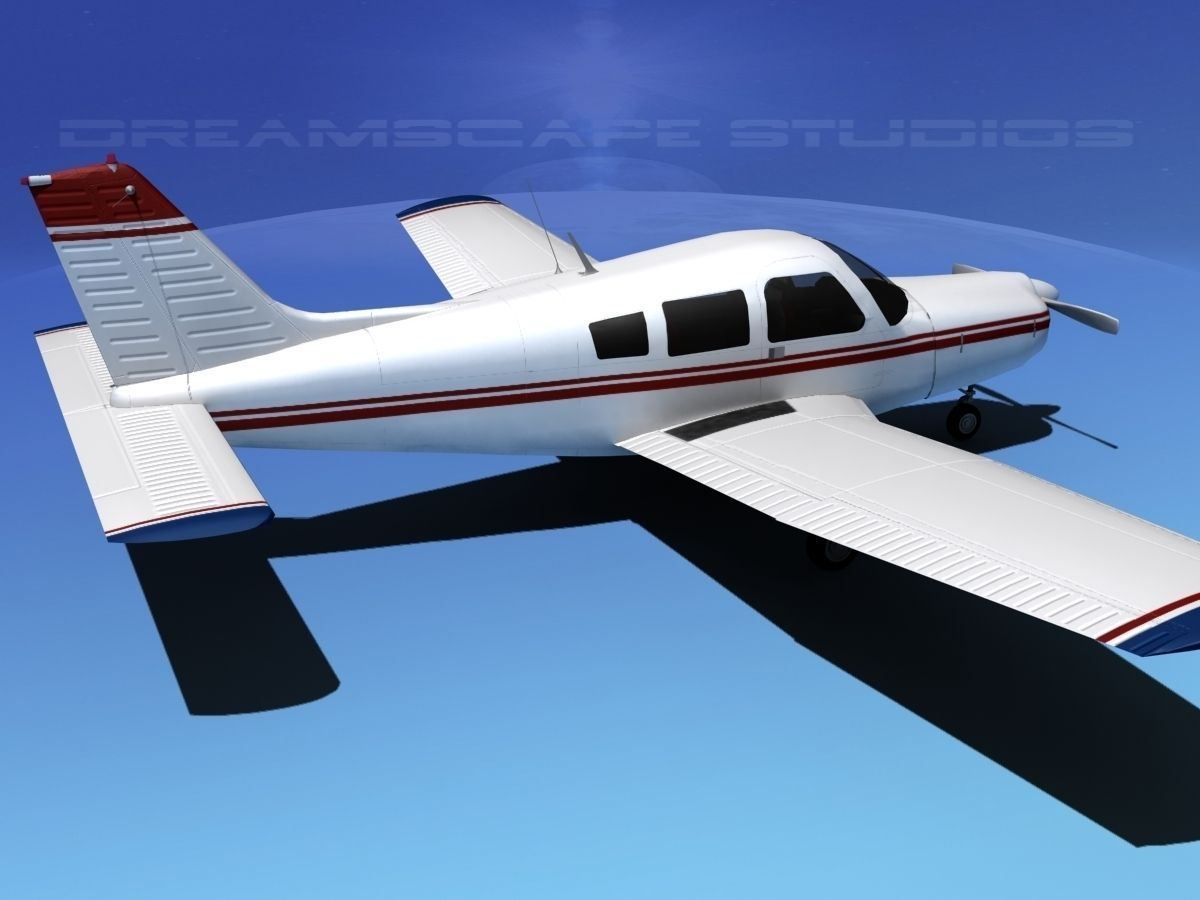 Piper Warrior II 3D model_5