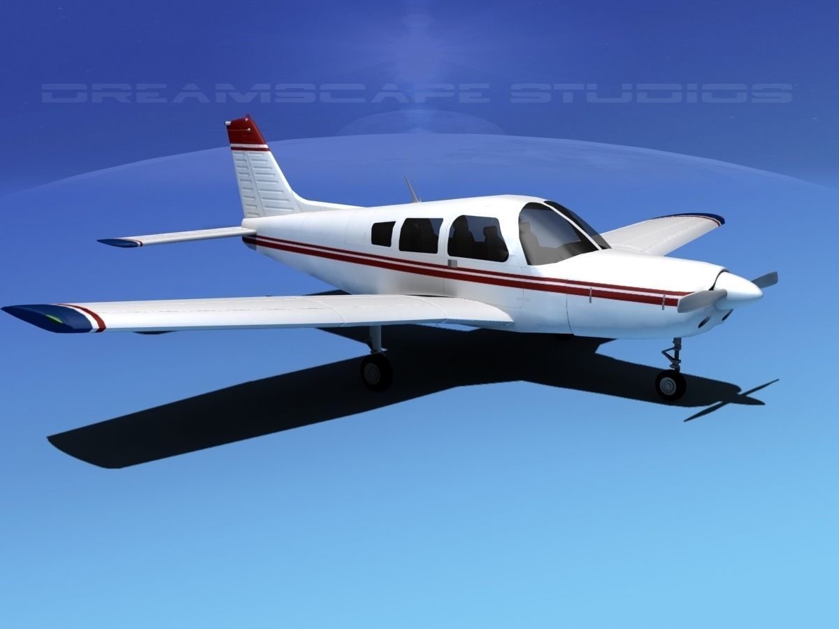 Piper Warrior II 3D model_3