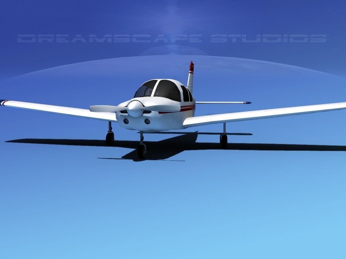 Piper Warrior II 3D model_2