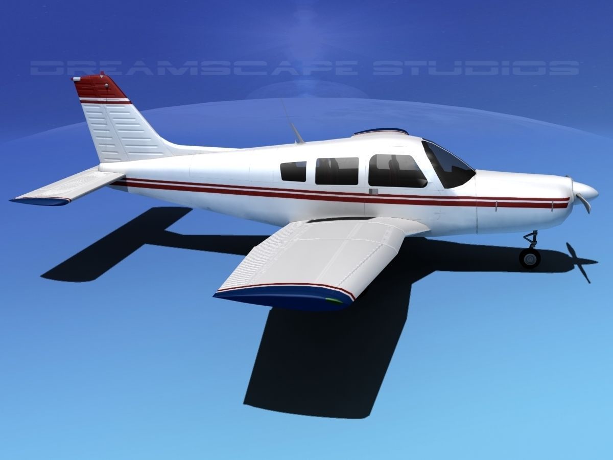 Piper Warrior II 3D model_4