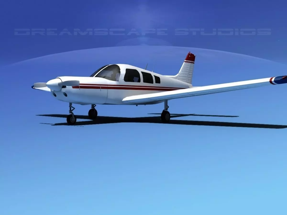 Piper Warrior II 3D model_0