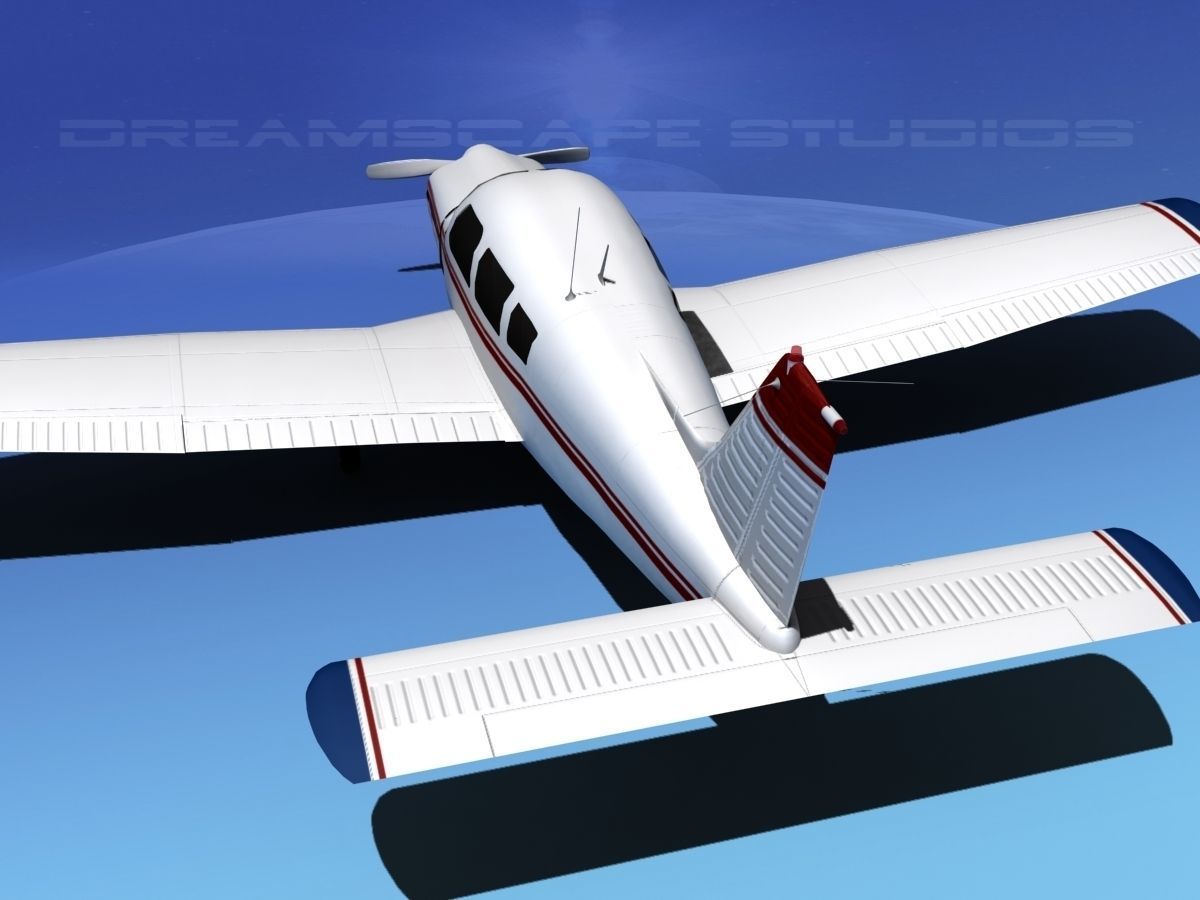Piper Warrior II 3D model_7