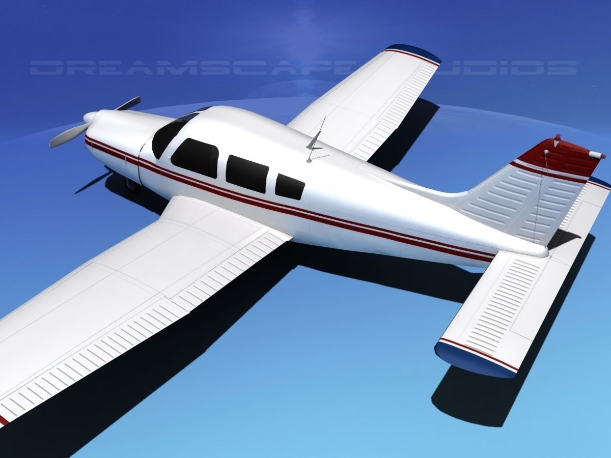 Piper Warrior II 3D model_9