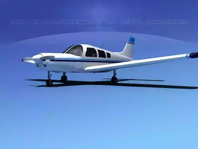 Piper Warrior II 3D model