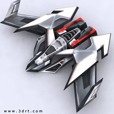 3DRT - Sci-Fi Forces - Bomber 7 Low-poly 3D model