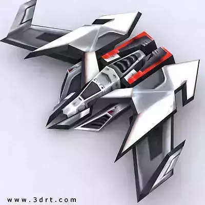 3DRT - Sci-Fi Forces - Bomber 7  Low-poly 3D model