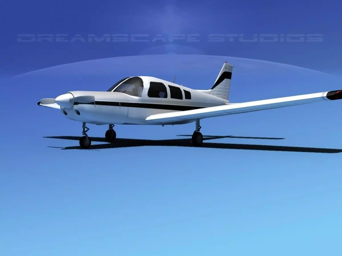 Piper Warrior II 3D model