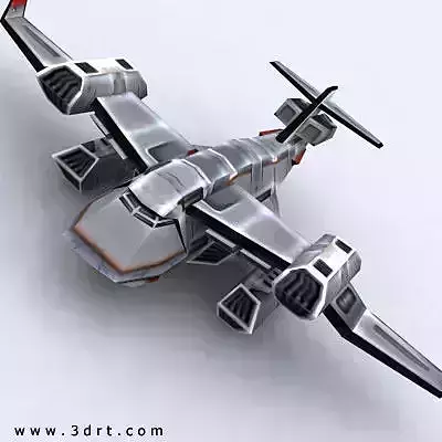 3DRT - Sci-Fi Forces - Bomber 5  Low-poly 3D model