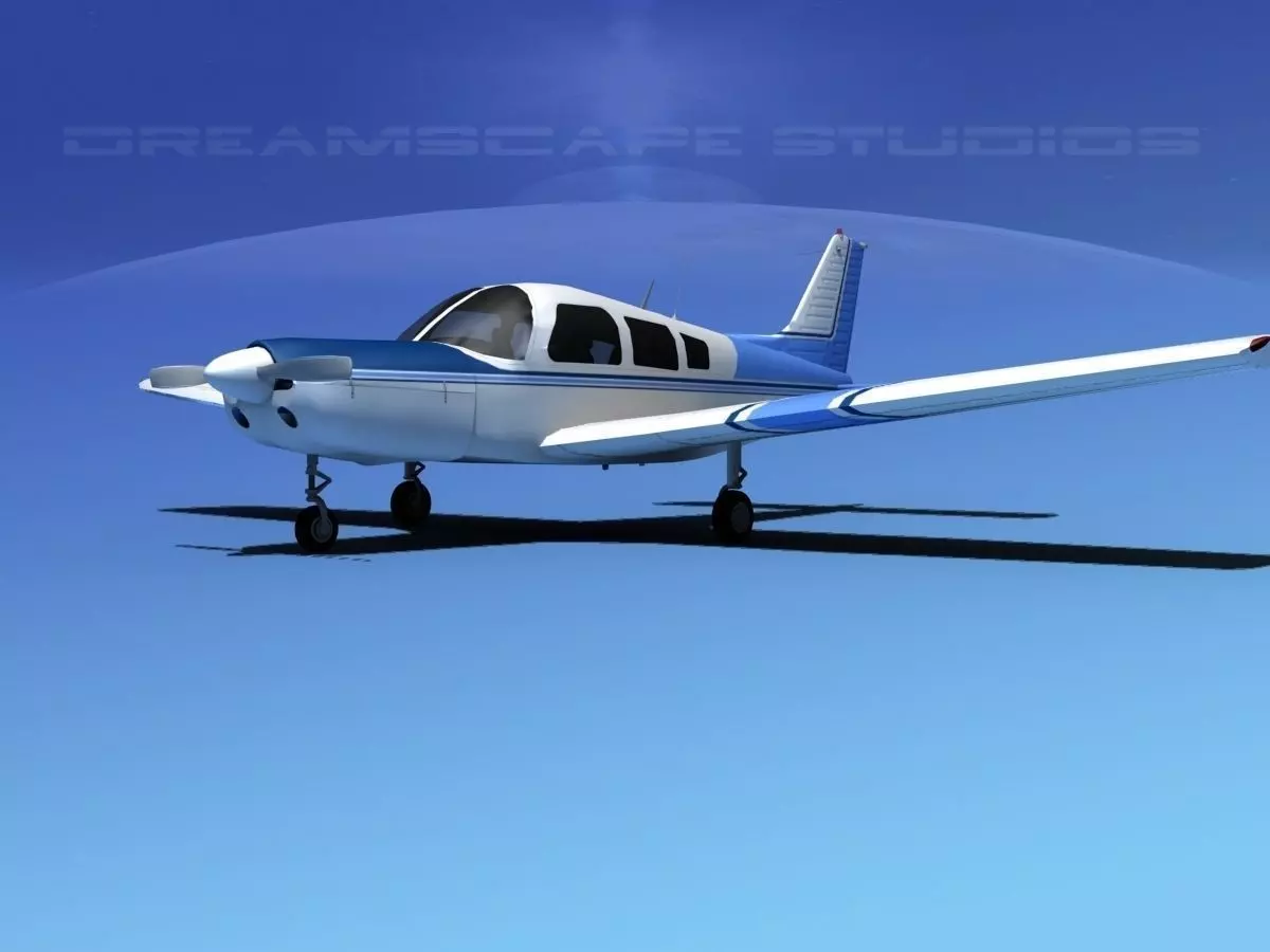 Piper Warrior II 3D model_0