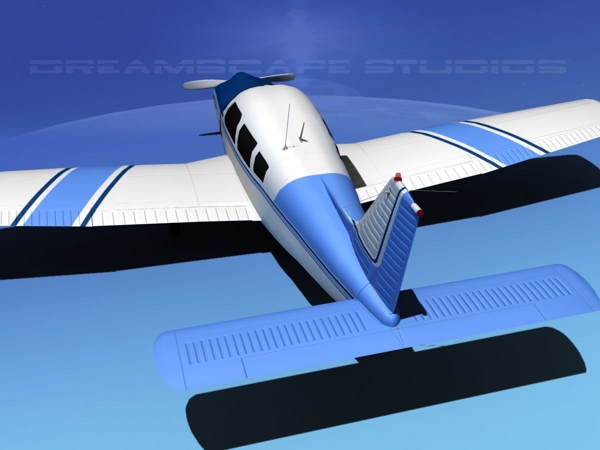 Piper Warrior II 3D model_7