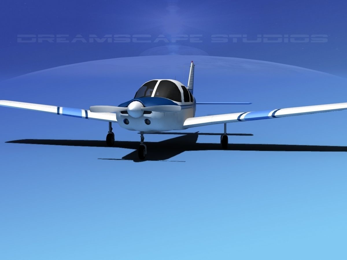 Piper Warrior II 3D model_1