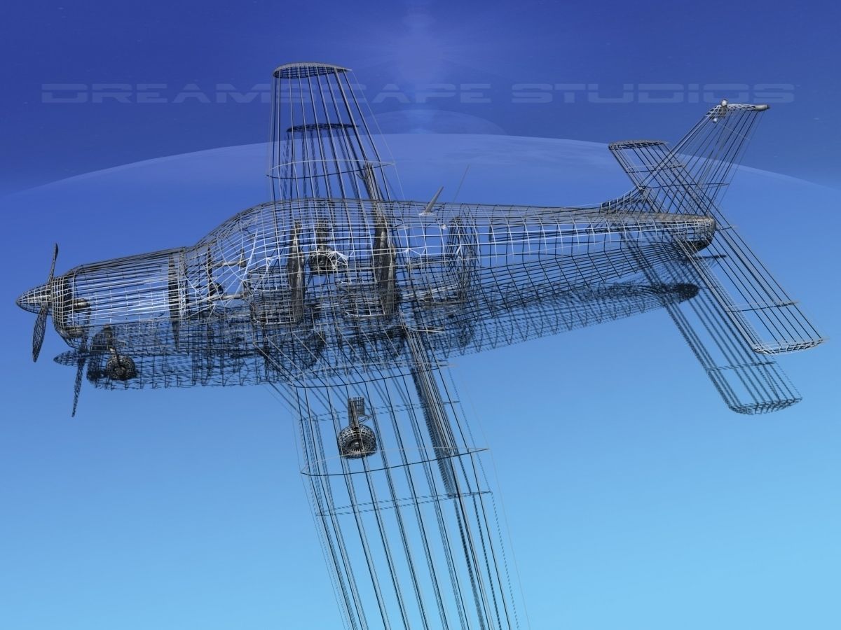 Piper Warrior II 3D model_13