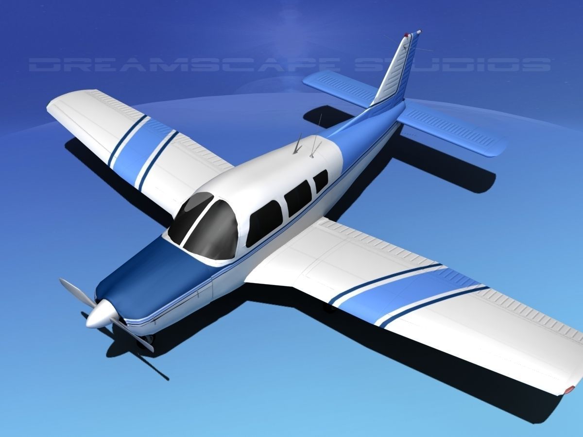 Piper Warrior II 3D model_10