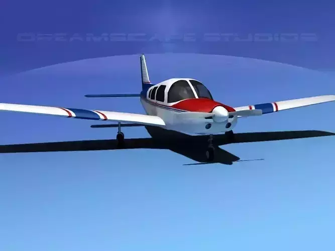 Piper Warrior II 3D model