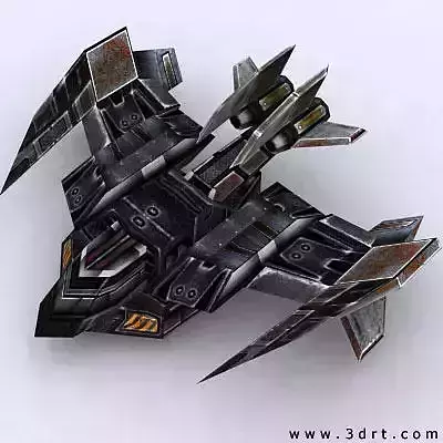 3DRT - Sci-Fi Forces - Bomber 3  Low-poly 3D model