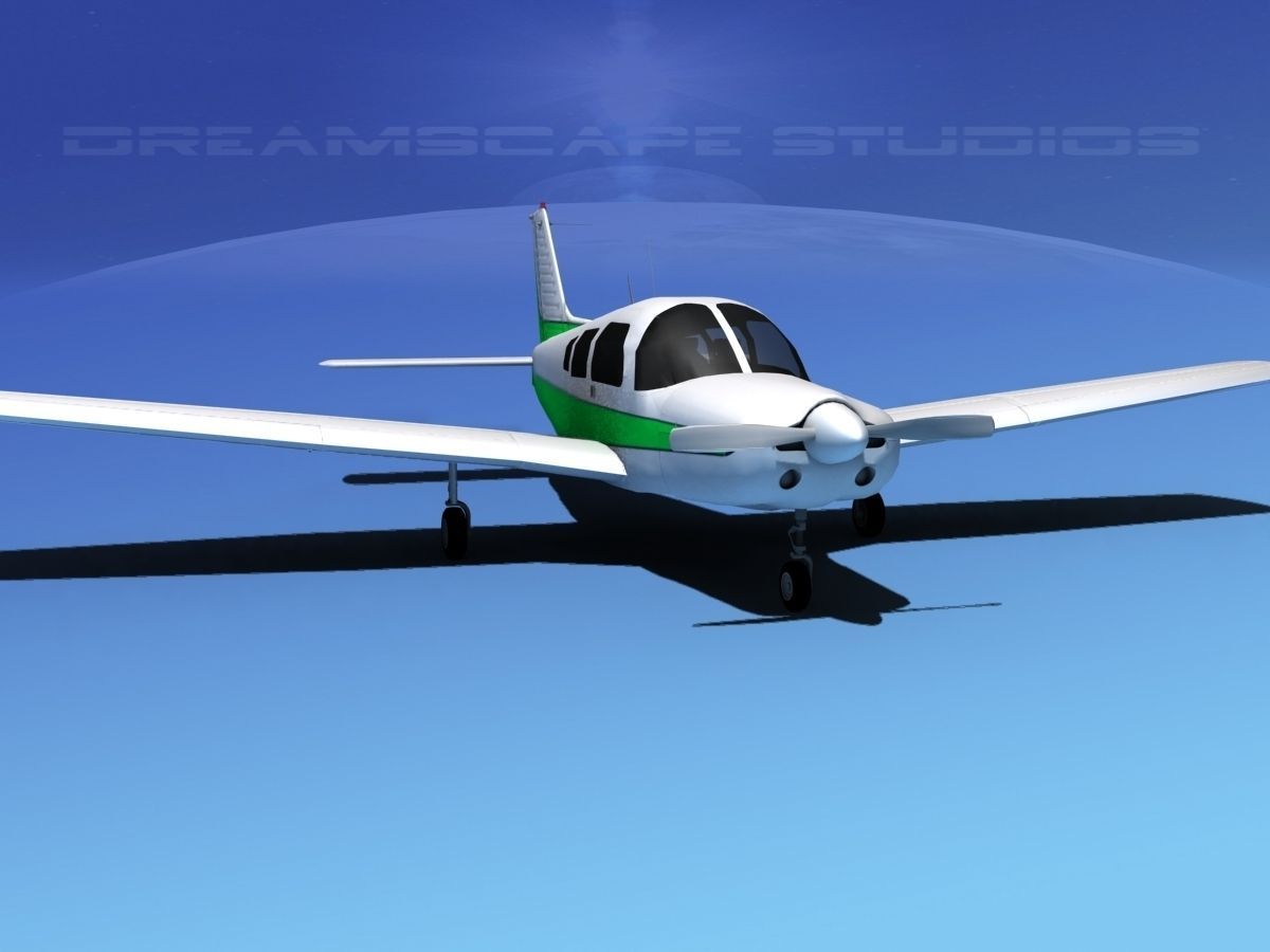 Piper Warrior II 3D model_2