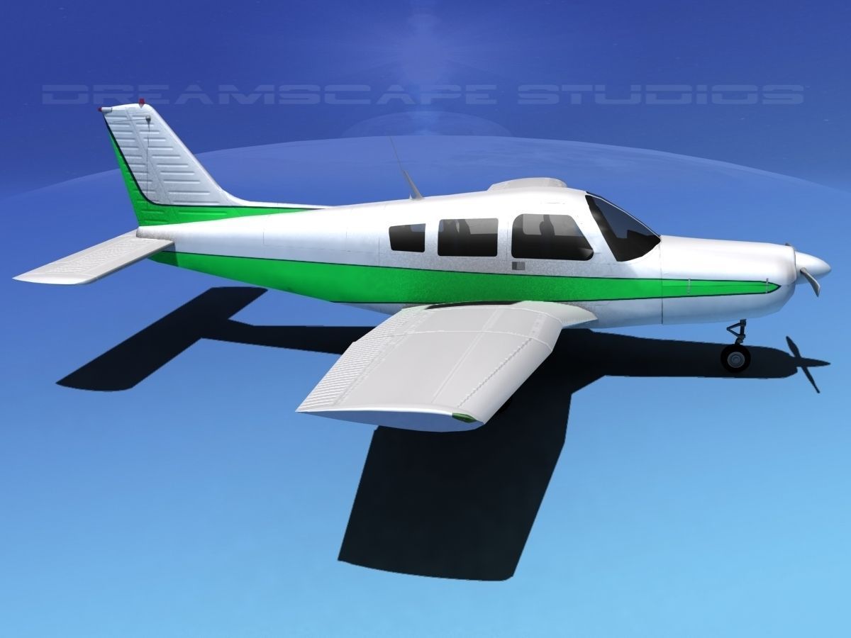 Piper Warrior II 3D model_4