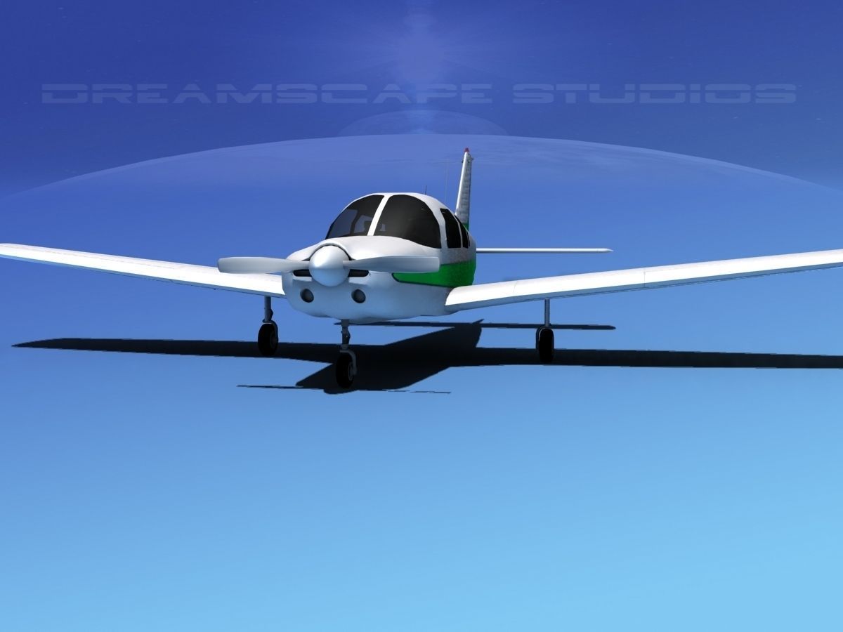 Piper Warrior II 3D model_1