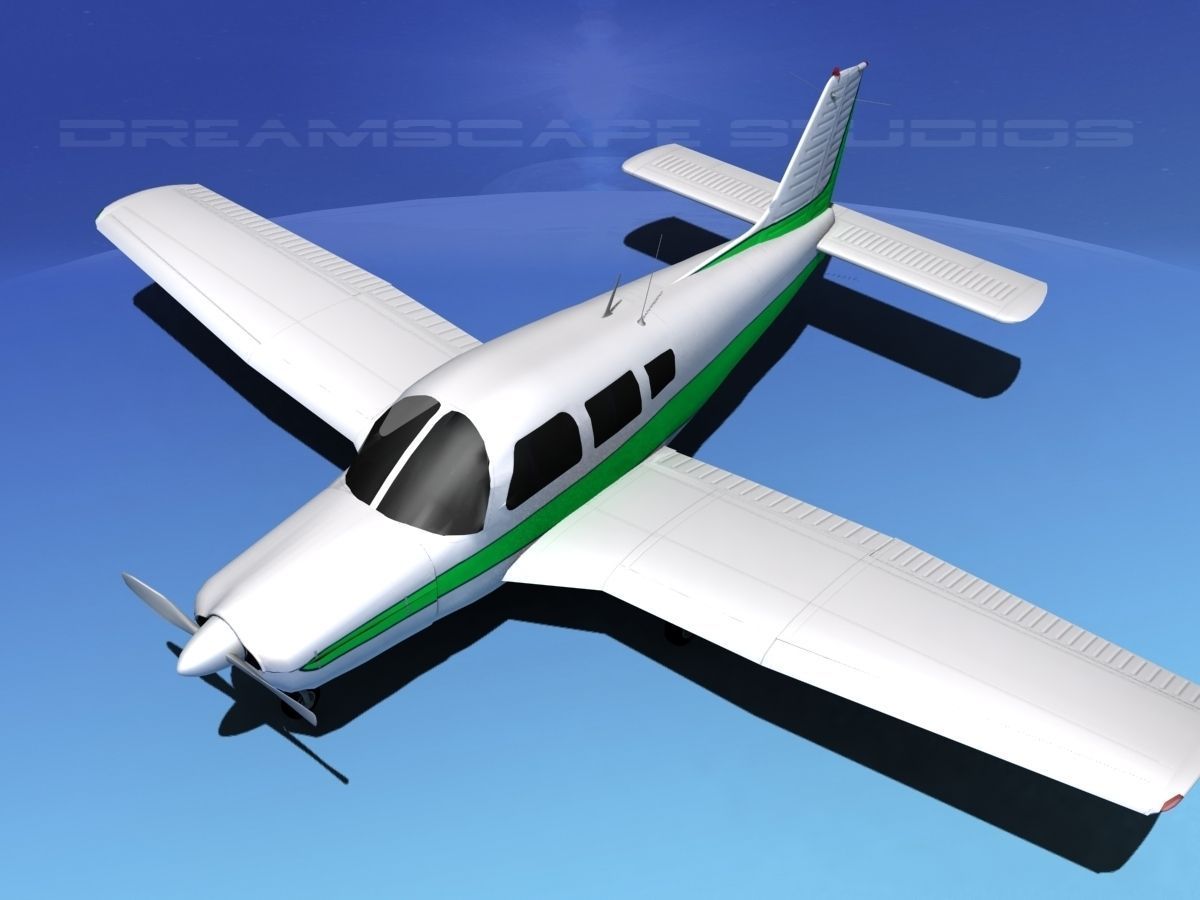 Piper Warrior II 3D model_10