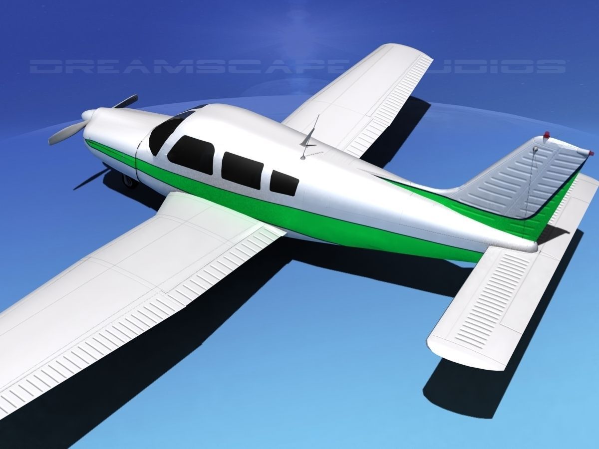 Piper Warrior II 3D model_8