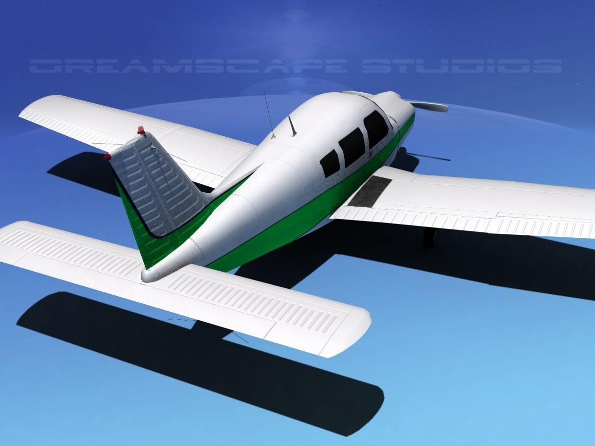 Piper Warrior II 3D model_6